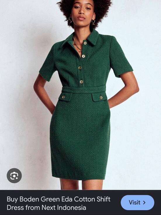 Boden Dresses & Skirts - Boden Green Eda Cotton Shift Dress -NWT- 4R